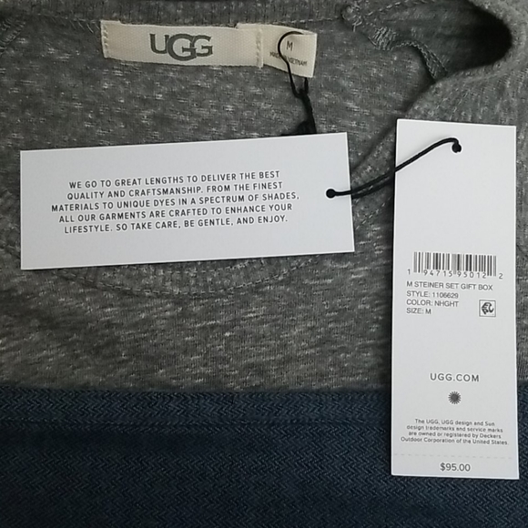 New UGG Steiner Pajama Set Gift Box - Picture 6 of 7